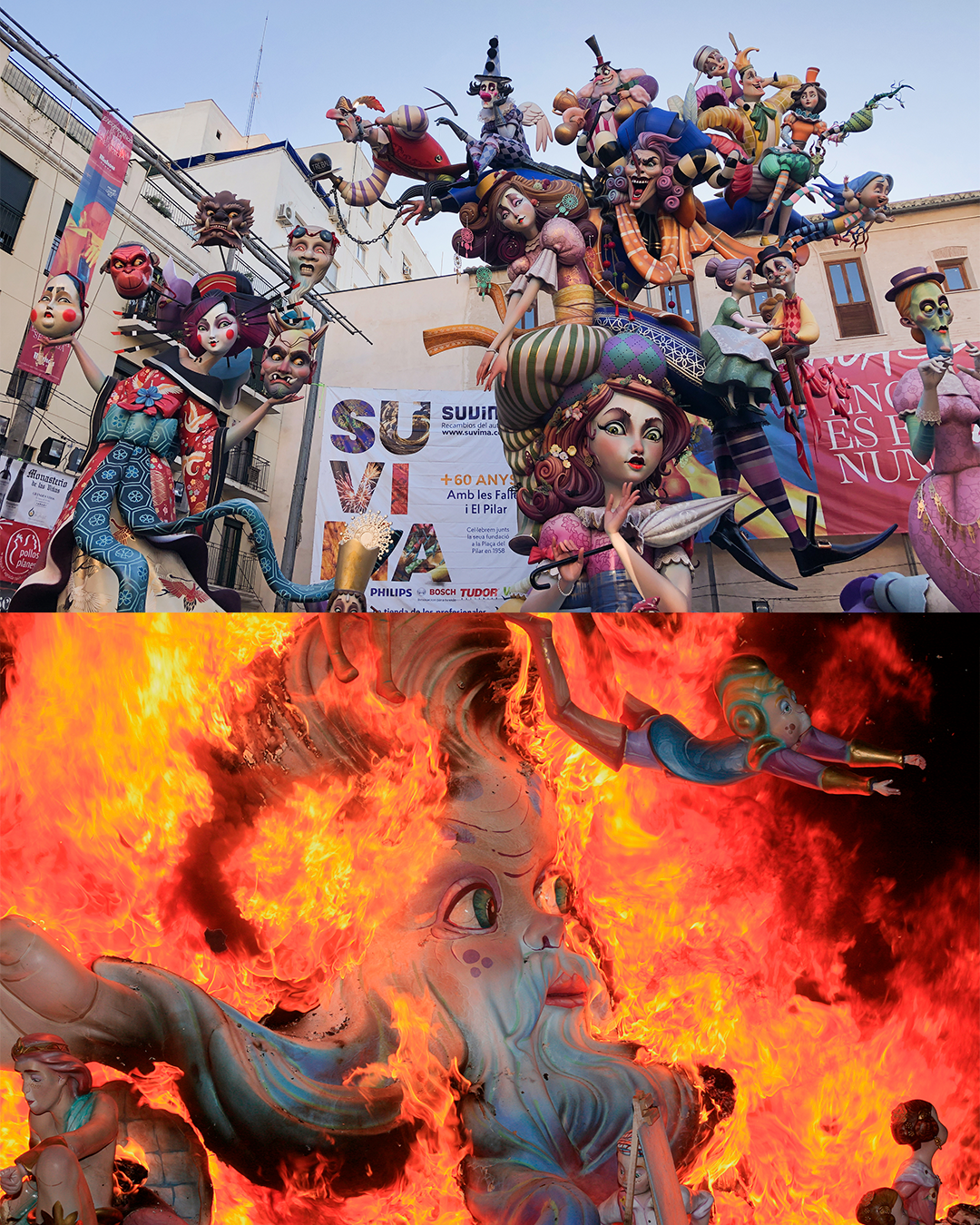 fallas in valencia crema
